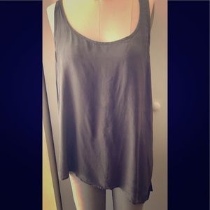 Club Monaco gray silk tank